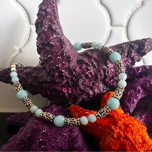 Bracelet. Sterling silver and Amazonite.